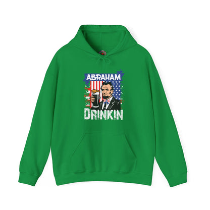 Abraham Drinking Hooded Sweatshirt The Devil's Pickle