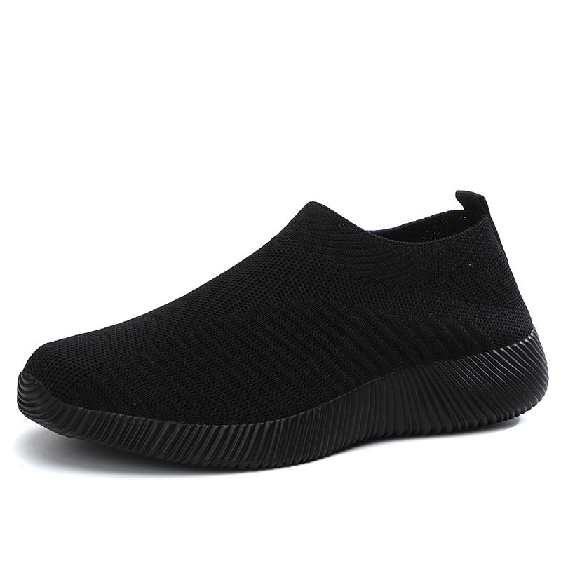 Women'S Lightweight Slip-On Sneakers, Solid Color Fabric Upper, Round Toe, MD Sole, Low Top, All-Season Casual Shoes for Running, Fitness, Dance, Walking, Travel NovaCart