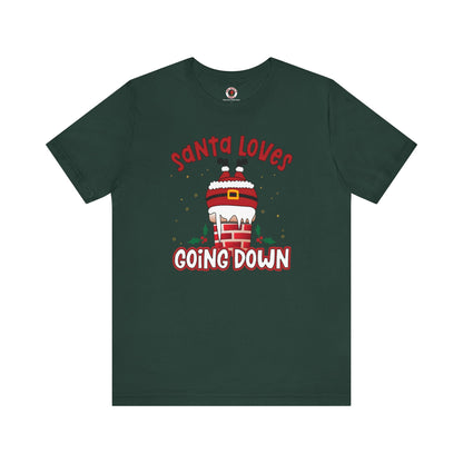Santa Loves Going Down T-Shirt The Devil's Pickle