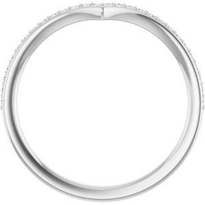 14K White 1/8 CTW Lab-Grown Diamond  Band Ethereal Legacy Boutiques