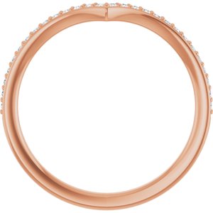 14K Rose 1/8 CTW Lab-Grown Diamond  Band Ethereal Legacy Boutiques