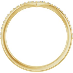 14K Yellow 1/8 CTW Lab-Grown Diamond  Band Ethereal Legacy Boutiques