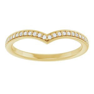14K Yellow 1/8 CTW Lab-Grown Diamond  Band Ethereal Legacy Boutiques