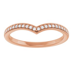 14K Rose 1/8 CTW Lab-Grown Diamond  Band Ethereal Legacy Boutiques