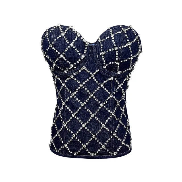 Rhinestone Cowgirl Denim Vest Country in My Heart