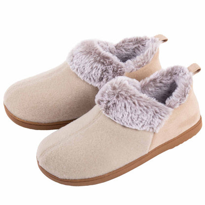 Women's Cozy Slippers, Warm Plush Lining, Faux Fleece Blend Micro Household Shoes, Indoor and Outdoor Anti-slip Sole, Preferred Gift for Holidays, Women Shoes NovaCart