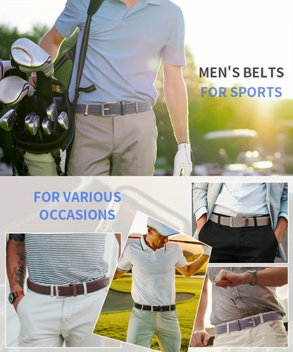 Woven Stretch Belts Made of Braided Elastic for Men And Women, Suitable for Casual Pants, Jeans, And Golf Shirts NovaCart