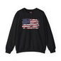 Vintage Style American Flag Crewneck Sweatshirt The Devil's Pickle