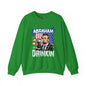 Abraham Drinking Crewneck Sweatshirt The Devil's Pickle
