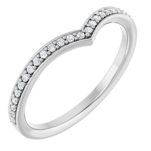 14K White 1/8 CTW Lab-Grown Diamond  Band Ethereal Legacy Boutiques