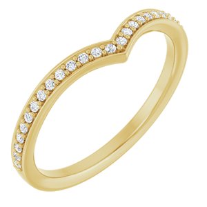 14K Yellow 1/8 CTW Lab-Grown Diamond  Band Ethereal Legacy Boutiques