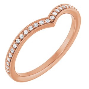 14K Rose 1/8 CTW Lab-Grown Diamond  Band Ethereal Legacy Boutiques