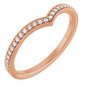 14K Rose 1/8 CTW Lab-Grown Diamond  Band Ethereal Legacy Boutiques