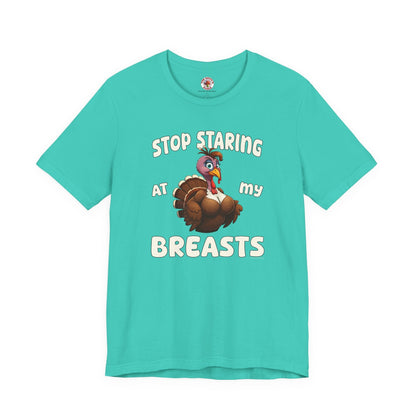 Stop Staring At My Breasts T-Shirt The Devil's Pickle