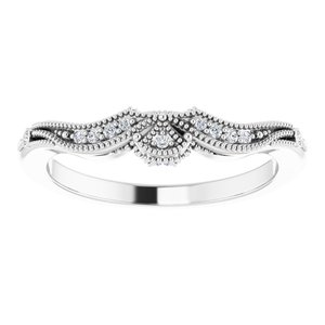 Platinum .04 CTW Natural Diamond Band Ethereal Legacy Boutiques