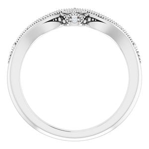 Platinum .04 CTW Natural Diamond Band Ethereal Legacy Boutiques