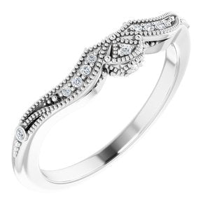 Platinum .04 CTW Natural Diamond Band Ethereal Legacy Boutiques