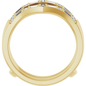 14K Yellow 1/2 CTW Lab-Grown Diamond Ring Guard Ethereal Legacy Boutiques