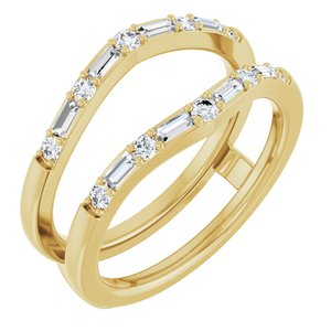 14K Yellow 1/2 CTW Lab-Grown Diamond Ring Guard Ethereal Legacy Boutiques