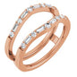 14K Rose 1/2 CTW Lab-Grown Diamond Ring Guard Ethereal Legacy Boutiques