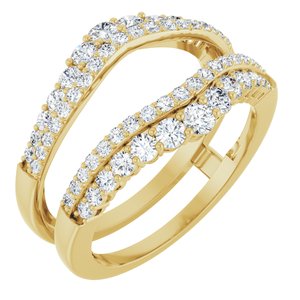 14K Yellow 1 CTW Lab-Grown Diamond Ring Guard Ethereal Legacy Boutiques
