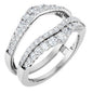 14K White 1 CTW Lab-Grown Diamond Ring Guard Ethereal Legacy Boutiques