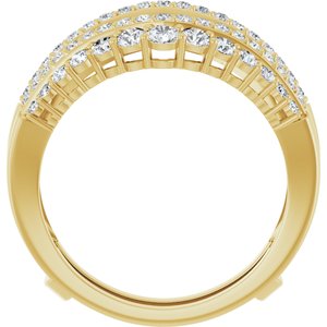 14K Yellow 1 CTW Lab-Grown Diamond Ring Guard Ethereal Legacy Boutiques