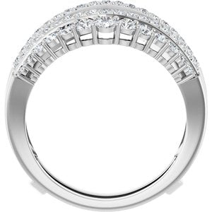 14K White 1 CTW Lab-Grown Diamond Ring Guard Ethereal Legacy Boutiques
