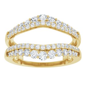 14K Yellow 1 CTW Lab-Grown Diamond Ring Guard Ethereal Legacy Boutiques