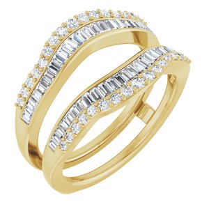 14K Yellow 3/4 CTW Natural Diamond Ring Guard Ethereal Legacy Boutiques