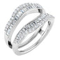 Platinum 3/4 CTW Natural Diamond Ring Guard Ethereal Legacy Boutiques