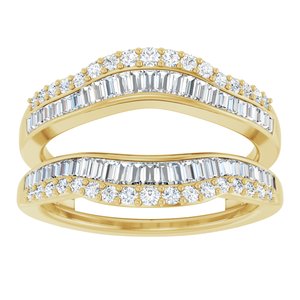 14K Yellow 3/4 CTW Natural Diamond Ring Guard Ethereal Legacy Boutiques