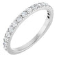 Platinum 1/3 CTW Natural Diamond French-Set Anniversary Band Ethereal Legacy Boutiques