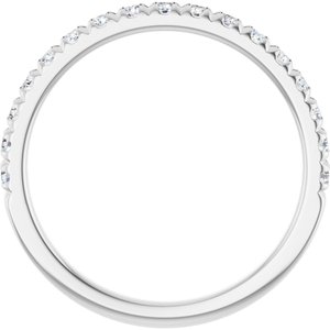 Platinum 1/3 CTW Natural Diamond French-Set Anniversary Band Ethereal Legacy Boutiques