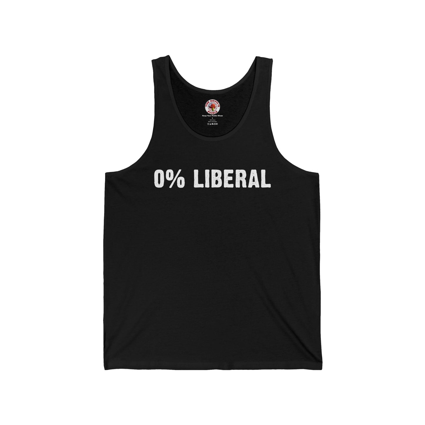 0% Liberal Tank Top The Devil's Pickle