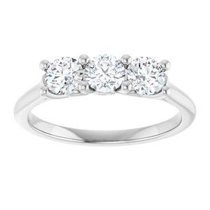14K White 3/4 CTW Natural Diamond Anniversary Band Ethereal Legacy Boutiques