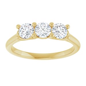 14K Yellow 3/4 CTW Natural Diamond Anniversary Band Ethereal Legacy Boutiques
