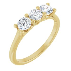 14K Yellow 3/4 CTW Natural Diamond Anniversary Band Ethereal Legacy Boutiques