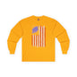 Tattered American Flag  Long Sleeve Tee The Devil's Pickle
