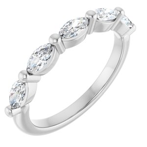 Platinum 3/4 CTW Natural Diamond Anniversary Band Ethereal Legacy Boutiques