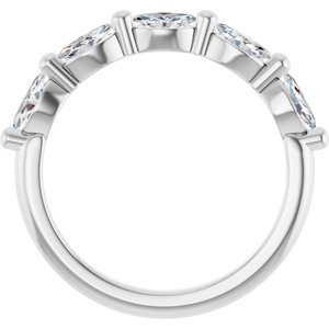 Platinum 3/4 CTW Natural Diamond Anniversary Band Ethereal Legacy Boutiques