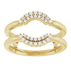 14K Yellow 1/5 CTW Lab-Grown Diamond  Ring Guard Ethereal Legacy Boutiques