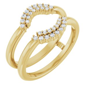 14K Yellow 1/5 CTW Lab-Grown Diamond  Ring Guard Ethereal Legacy Boutiques