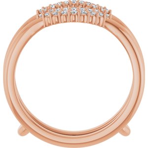 14K Rose 1/5 CTW Lab-Grown Diamond  Ring Guard Ethereal Legacy Boutiques