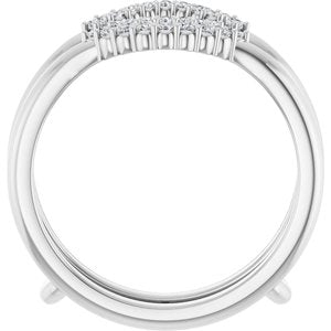 Platinum 1/5 CTW Lab-Grown Diamond  Ring Guard Ethereal Legacy Boutiques