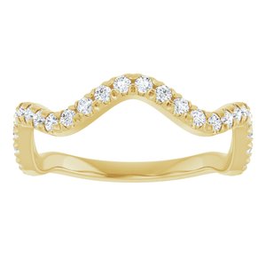 14K Yellow 1/3 CTW Natural Diamond French-Set Anniversary Band Ethereal Legacy Boutiques