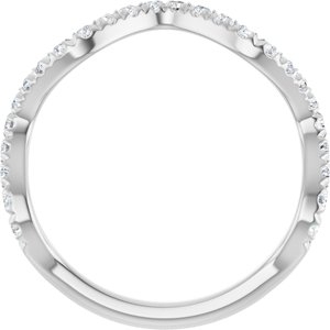 14K White 1/3 CTW Natural Diamond French-Set Anniversary Band Ethereal Legacy Boutiques