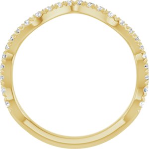 14K Yellow 1/3 CTW Natural Diamond French-Set Anniversary Band Ethereal Legacy Boutiques