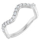 14K White 1/3 CTW Natural Diamond French-Set Anniversary Band Ethereal Legacy Boutiques