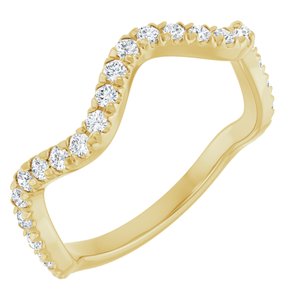 14K Yellow 1/3 CTW Natural Diamond French-Set Anniversary Band Ethereal Legacy Boutiques
